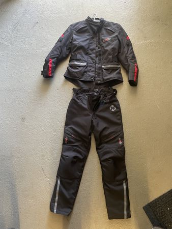 Motorradkombi DXR MVS-1 schwarz Jacke S Hose XS gebraucht
