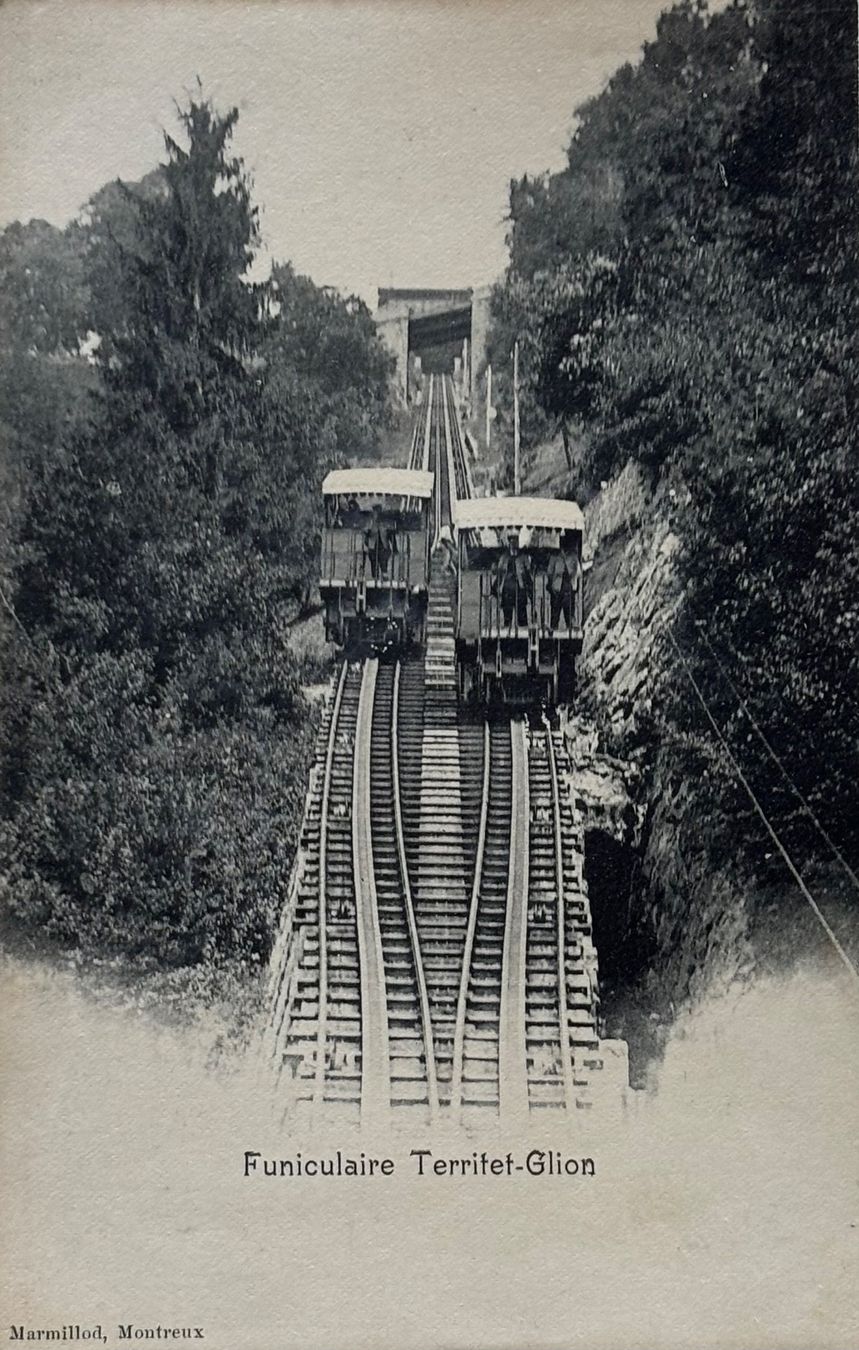 Cartoline postali: Funiculaire Territet-Glion – Usato da Frauenfeld venduto da Merk52