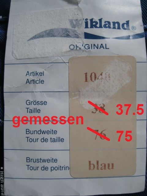 Wikland Pantaloni: Arbeitsshorts WIKLAND 1040 Gr. 37.5 blau, neu – Nuovo (secondo la descrizione) da Eschenbach SG venduto da brocarte 8