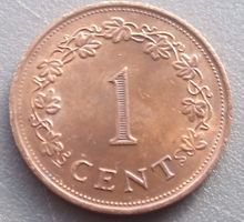MALTA - 1 CENT 1977 - BRONZE - ZIRKULIERT - SCHÖN IM TÜTCHEN
