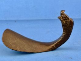 antiker Schuhlöffel aus Bronce 9,5 cm