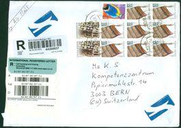 2012_Flugpostbrief v. 0181 Waterkloof (R.S.A,) n. 3003 Bern