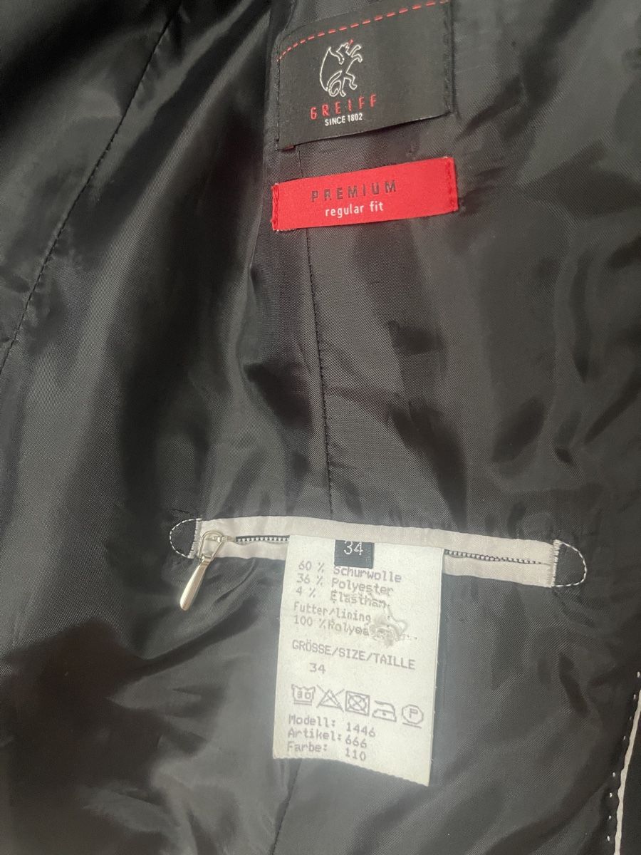 Vestes: Blazer Greiff  Grösse 34 schwarz regular fit – Neuf (Voir description) à Uzwil par noe_9f9c 2