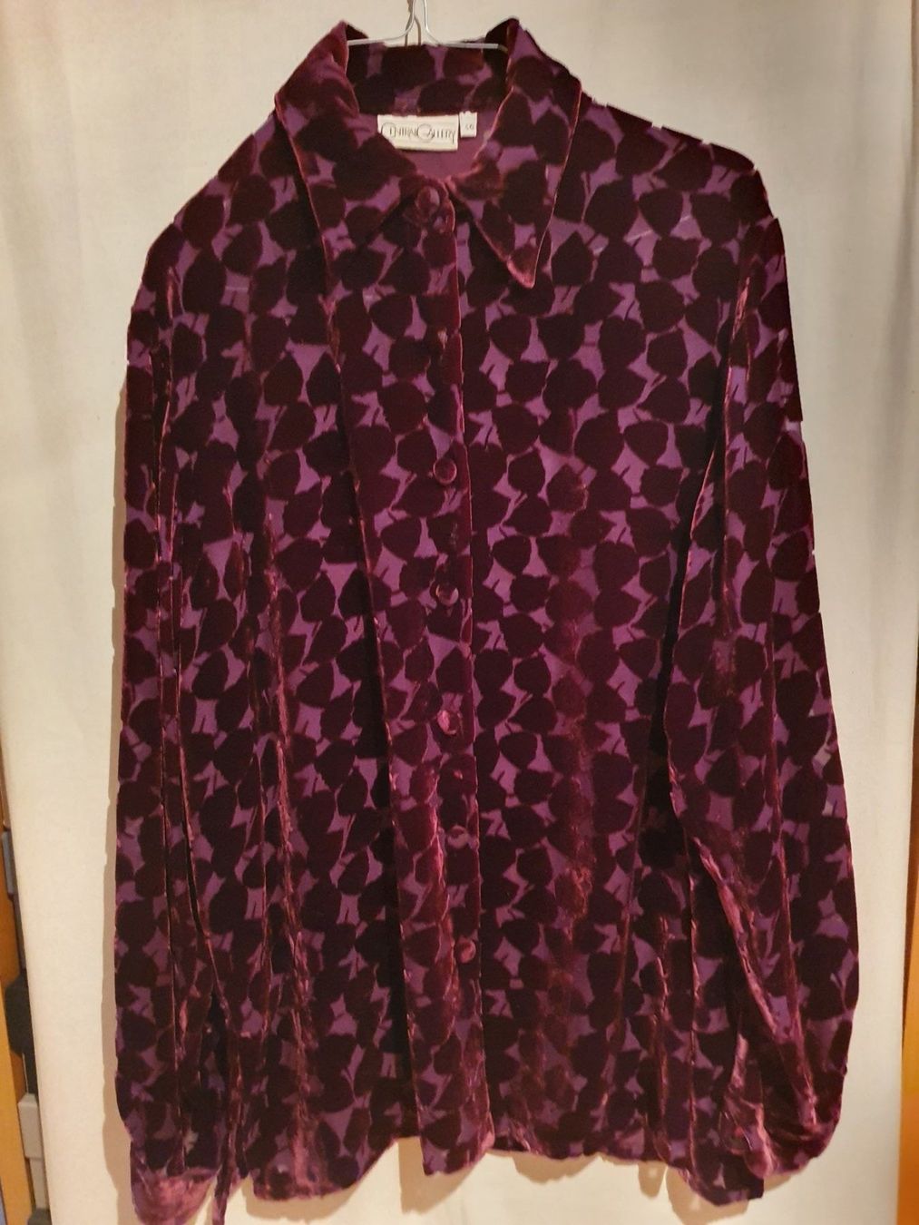 Camicette: Camicia donna in velluto bordo' – Usato da Chiasso venduto da Ann58