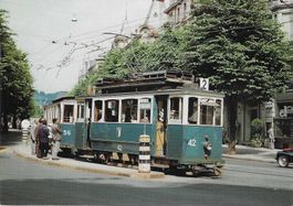 Luzern BVL Haltestelle Kantonalbank 1958 Ce 2/2 42 1909-1961