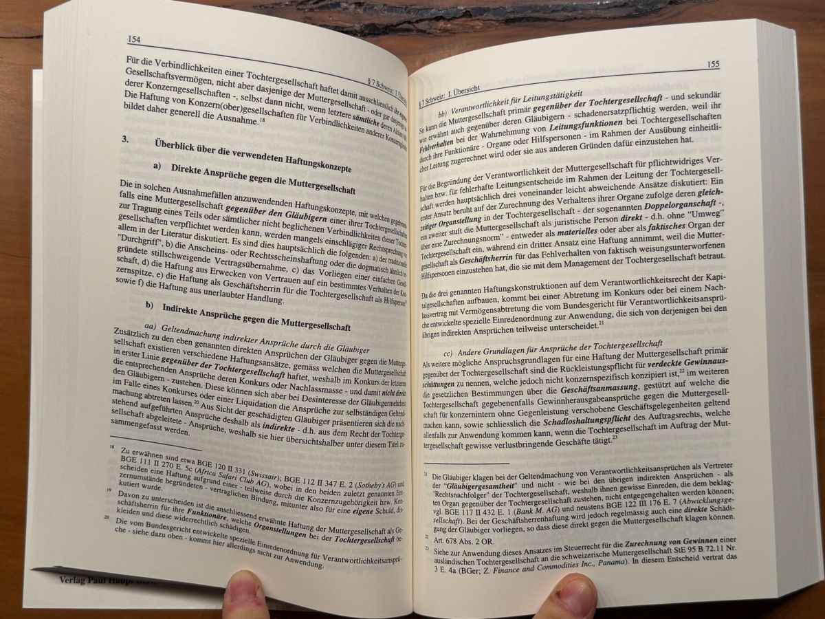 Libri: Die Haftung der Muttergesellschaft als materielles Organ – Usato da Volketswil venduto da doughboy 5