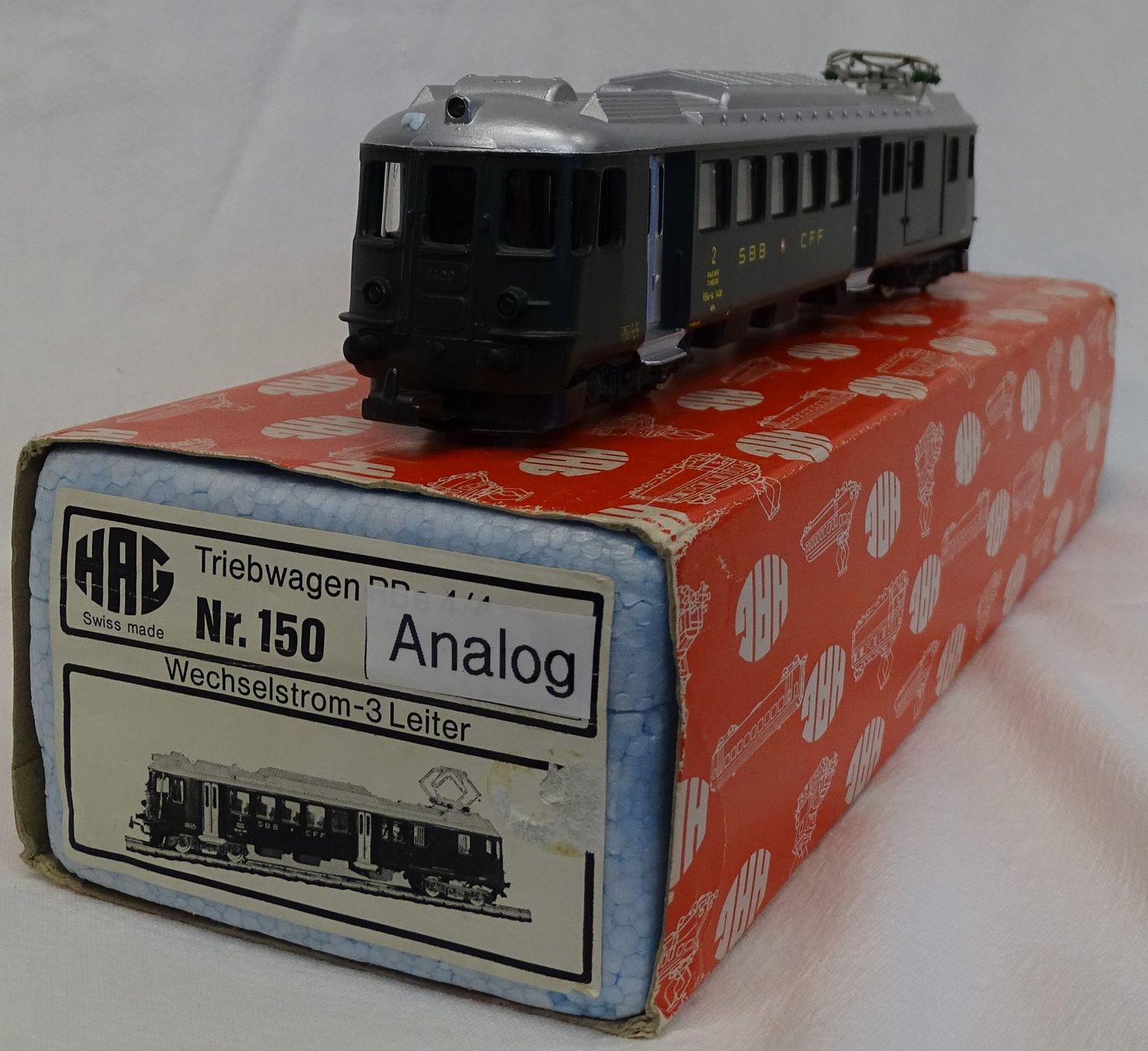 Hag Modellini di ferrovie: HAG HO-Wechselstrom Treibwagen SBB / "Analog" – Usato da Melchnau venduto da Lhofer 5