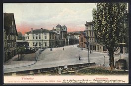 Winterthur, Blick auf den Bahnhofplatz