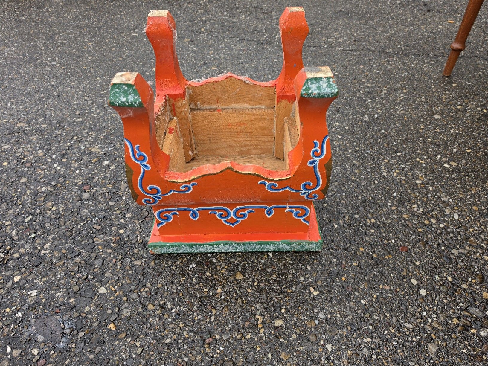 Tavoli: Handbemalter Mini-Tisch / Hocker - Vintage Dekorativ. – Usato da Mettlen venduto da elios0888 9