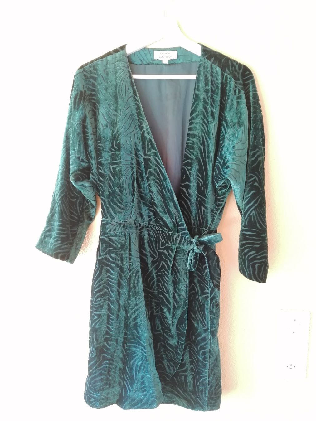 Blusen: Samt-Wickelkleid Grün – Neu (gemäss Beschreibung) aus Marbach LU von BitsAndBobs 4