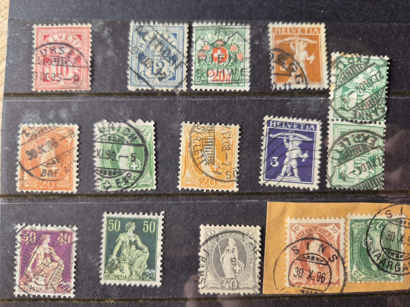 Alle Briefmarken: kleines lot altschweiz – Gebraucht aus Uznach von Fireblade7