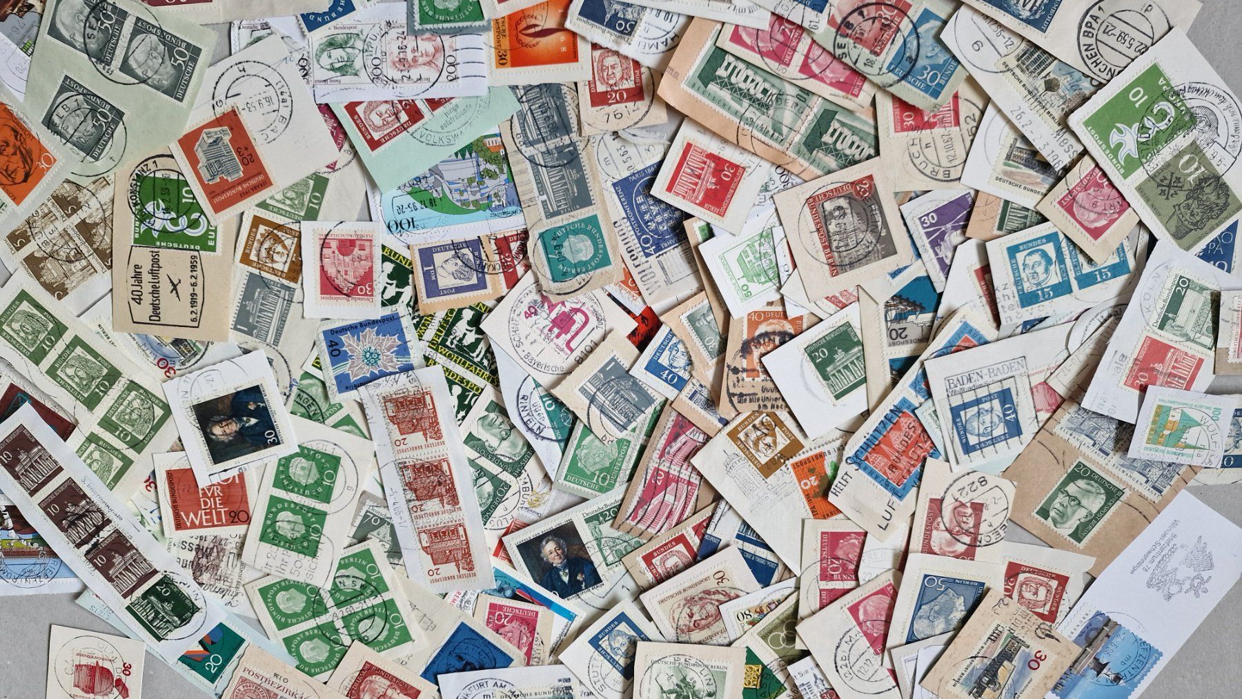 Tutti i francobolli: Grosses Lot Deutsche Bundespost – Usato da Winterthur venduto da labi012 1