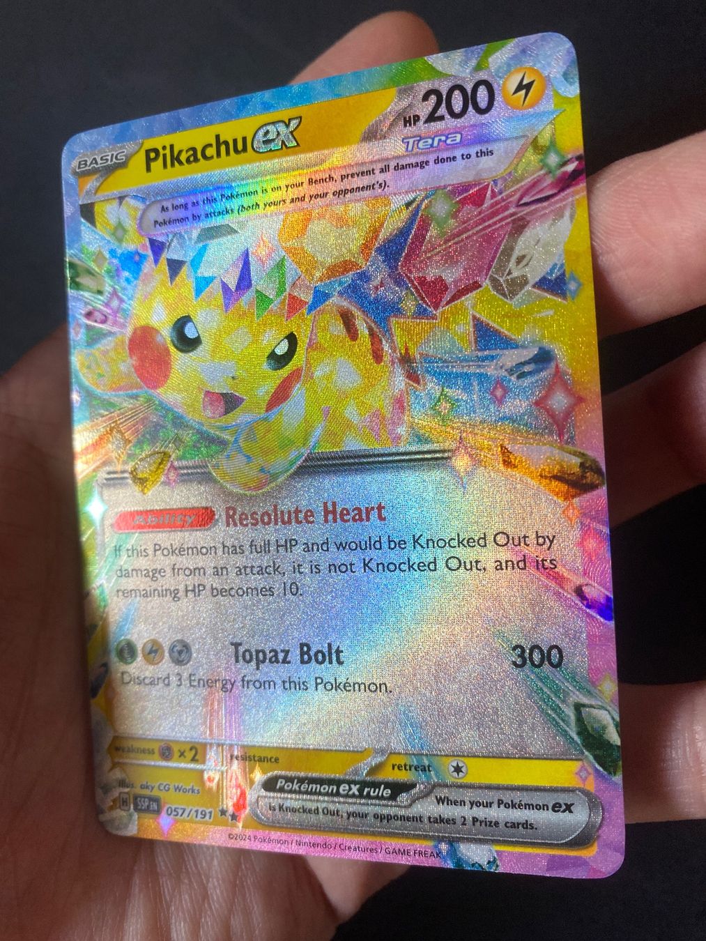Pokémon Carte collezionabili: Pikachu ex 57 - Double Rare - NM/MINT - Surging Sparks - EN – Nuovo (secondo la descrizione) da Hausen AG venduto da Shrade 2