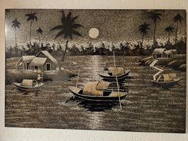 Tableau vietnamien en coquilles d’œuf