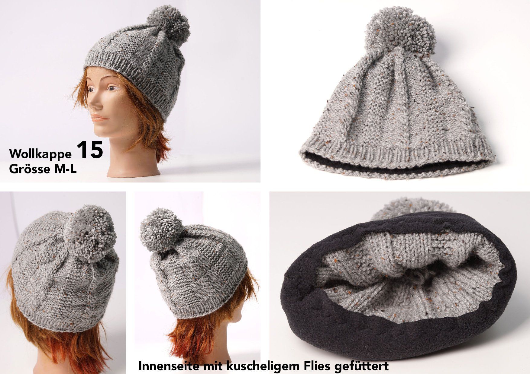 Hüte, Mützen & Caps: Handgestrickte Wollkappen – Neu (gemäss Beschreibung) aus Buochs von chicco64 7