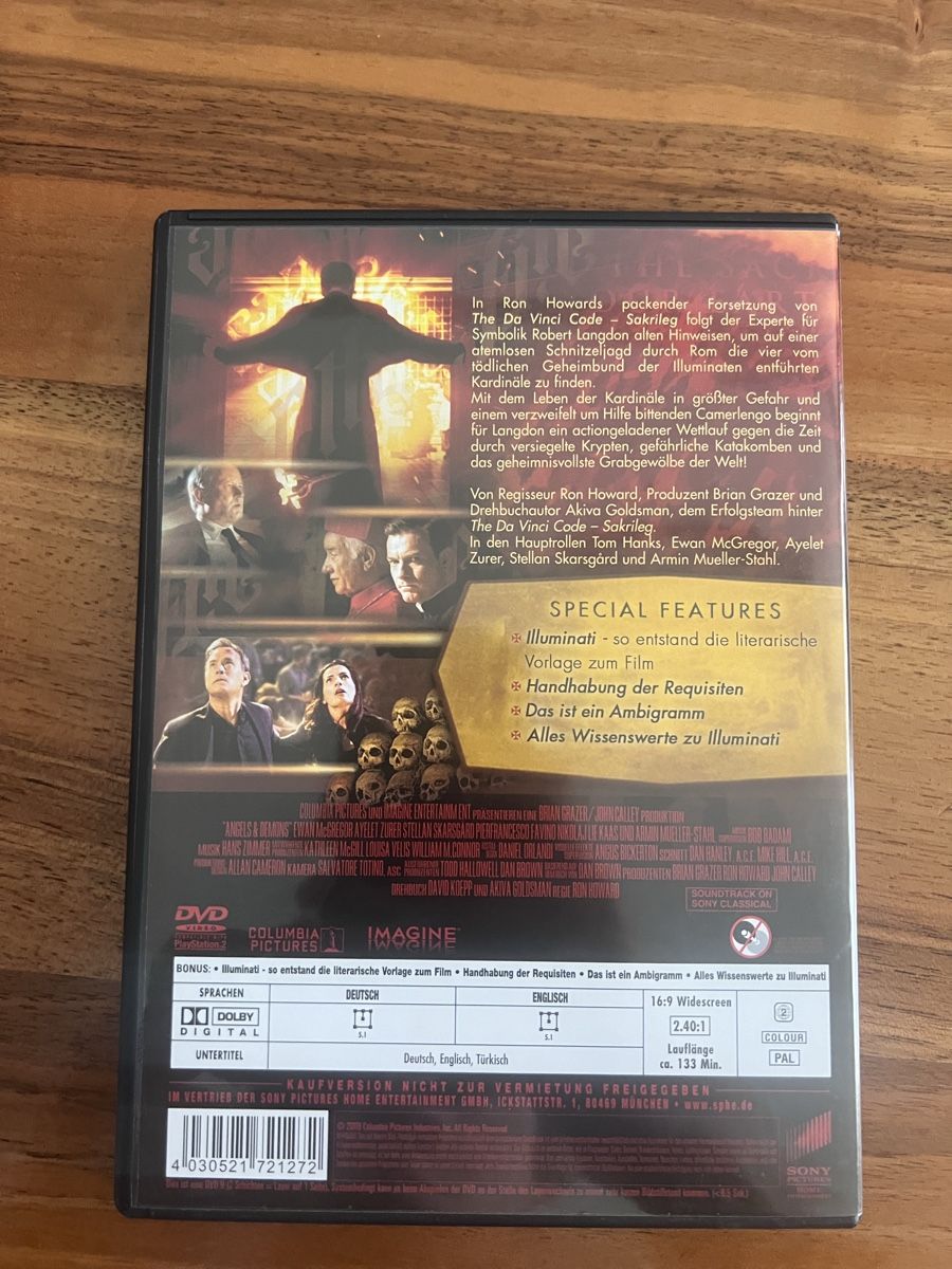 Tutti i DVDs: Illuminati - Angels Demons – Usato da Fällanden venduto da raf-wpf 1