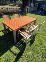 Esstisch mit 4er Stühlen von Mazuvo, massiv Holz.Neu wertig