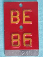 Velonummer BE 86