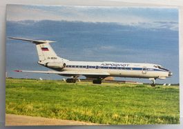 Postcard TU-134 Aeroflot