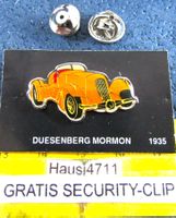 DUESENBERG MORMON 1935 AUTO PIN GLASIERT MIT SECURITY-CLIP