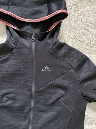 Quechua Wanderjacke/Fleecejacke, Grau, Grösse 38, Top!