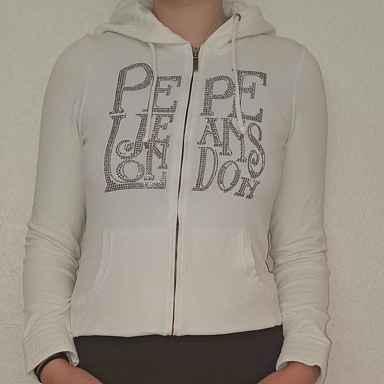 Veste Pepe Jeans Blanche Taille M - Occasion En Très Bon état - 90% Coton