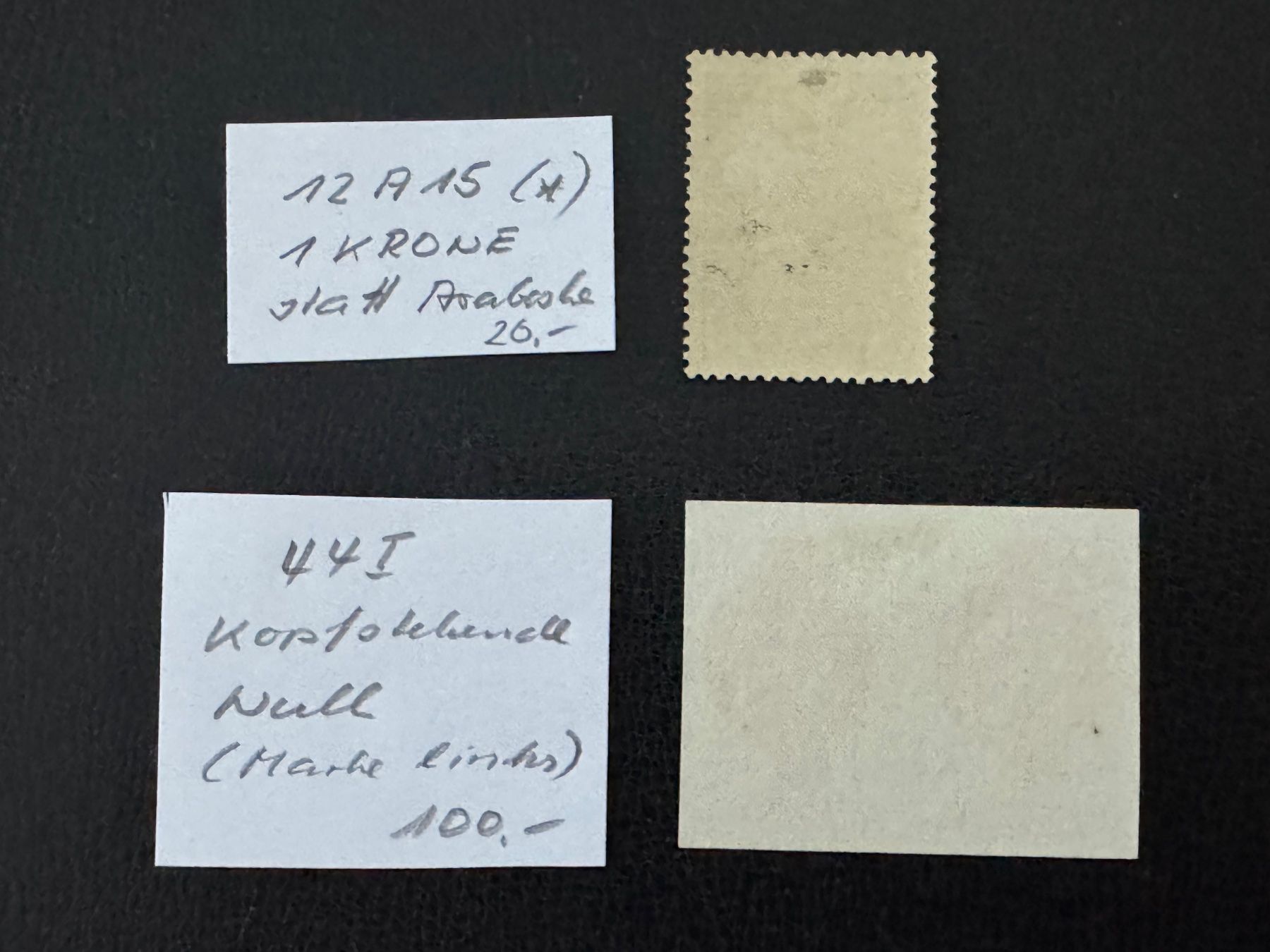 Tous les timbres: Liechtenstein, 2 ABARTEN, ungebraucht/gestempelt – D'occasion à Stallikon par HILDECH1 5