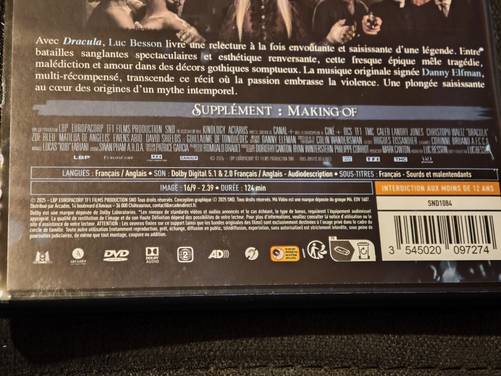 Tutti i DVDs: Dracula Luc Besson  – Nuovo (secondo la descrizione) da Broc venduto da jcr_5cqy 2