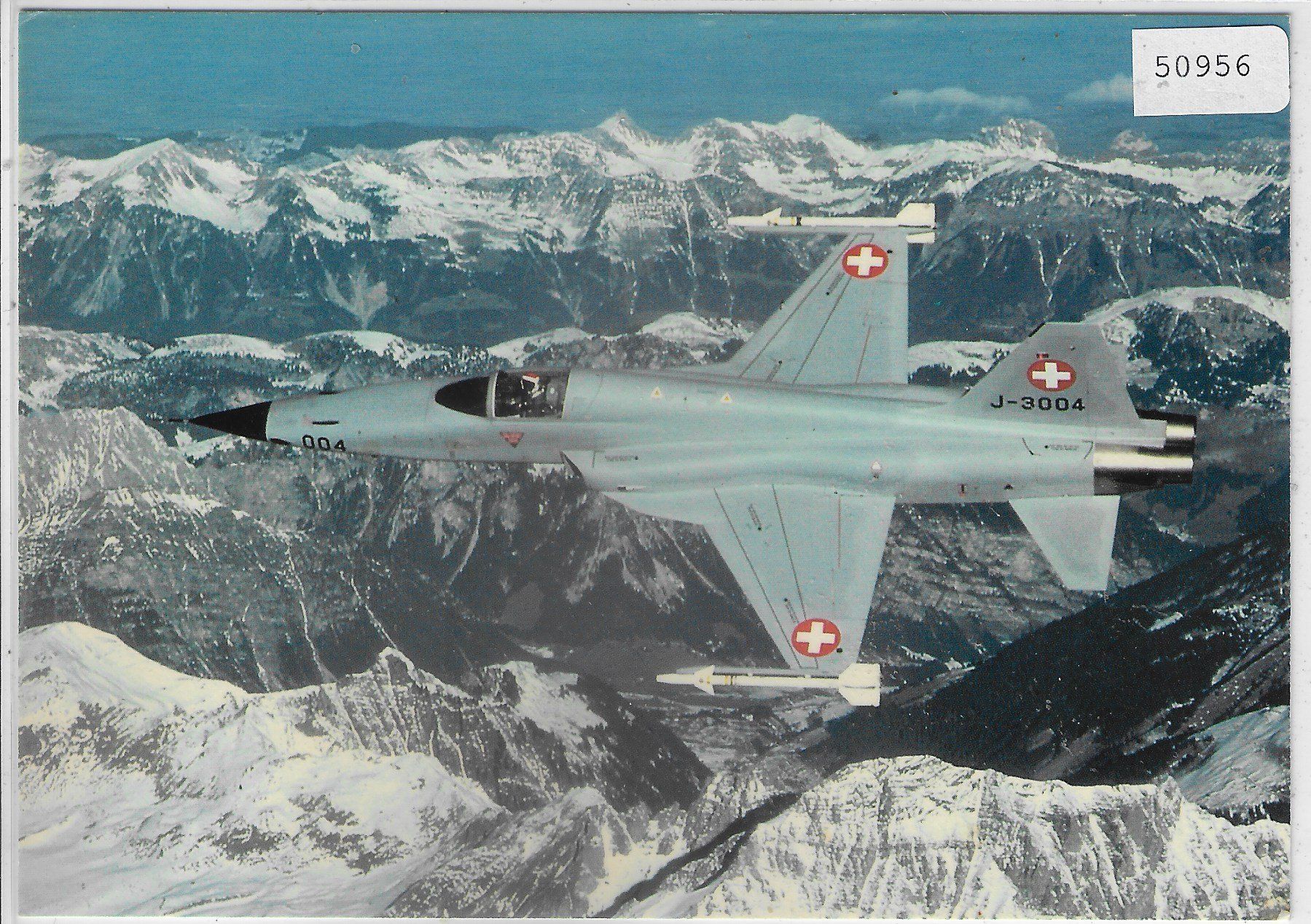 Cartoline postali: F-5 E Tiger II über Diemtigtal – Usato da Ettingen venduto da Kartenplanet