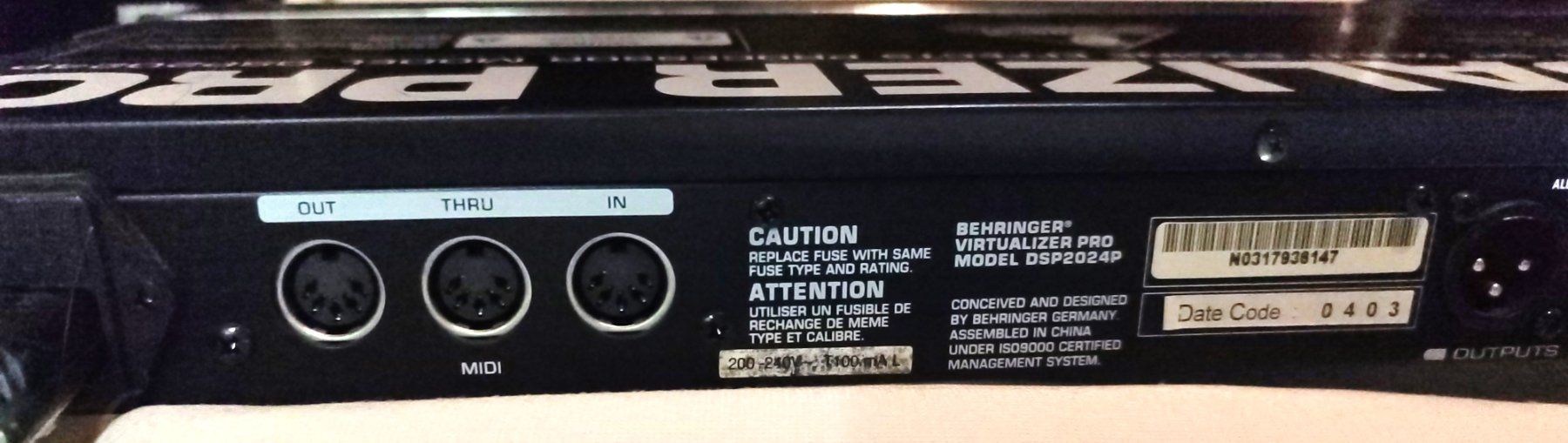 Behringer Equalizzatori: Behringer Virtualizer Pro  DSP2024P – Usato da Zénauva venduto da Alois6 2