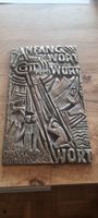 Wandrelief Bronze Joseph Krautwald Bibelmotiv gut erhalten