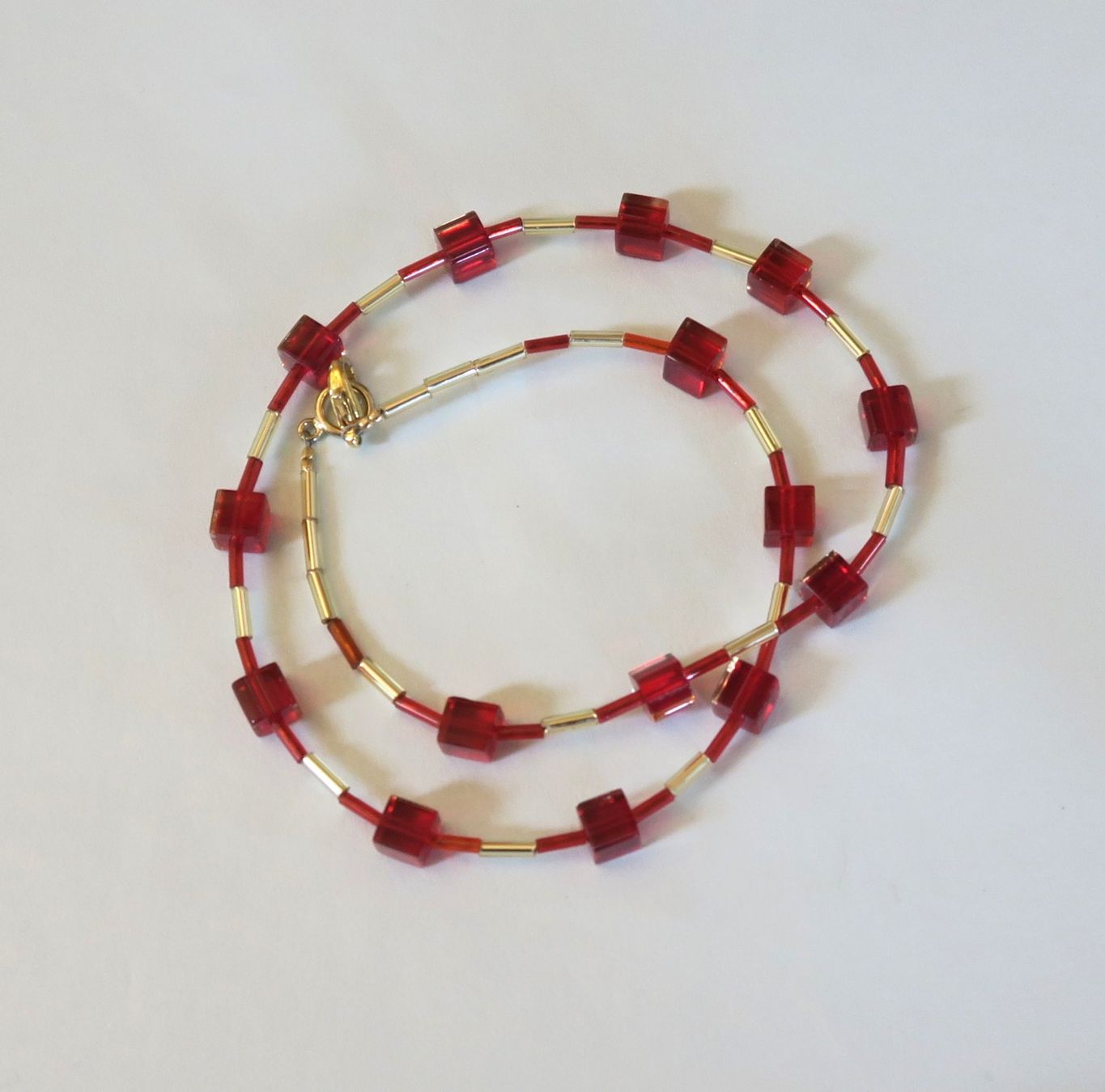 Catenine: Kette Glasperlen rot – Usato da Brittnau venduto da marlenestone 2