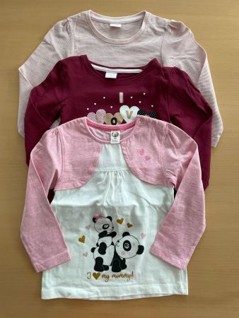 Langarm-Shirts Mädchen 3x