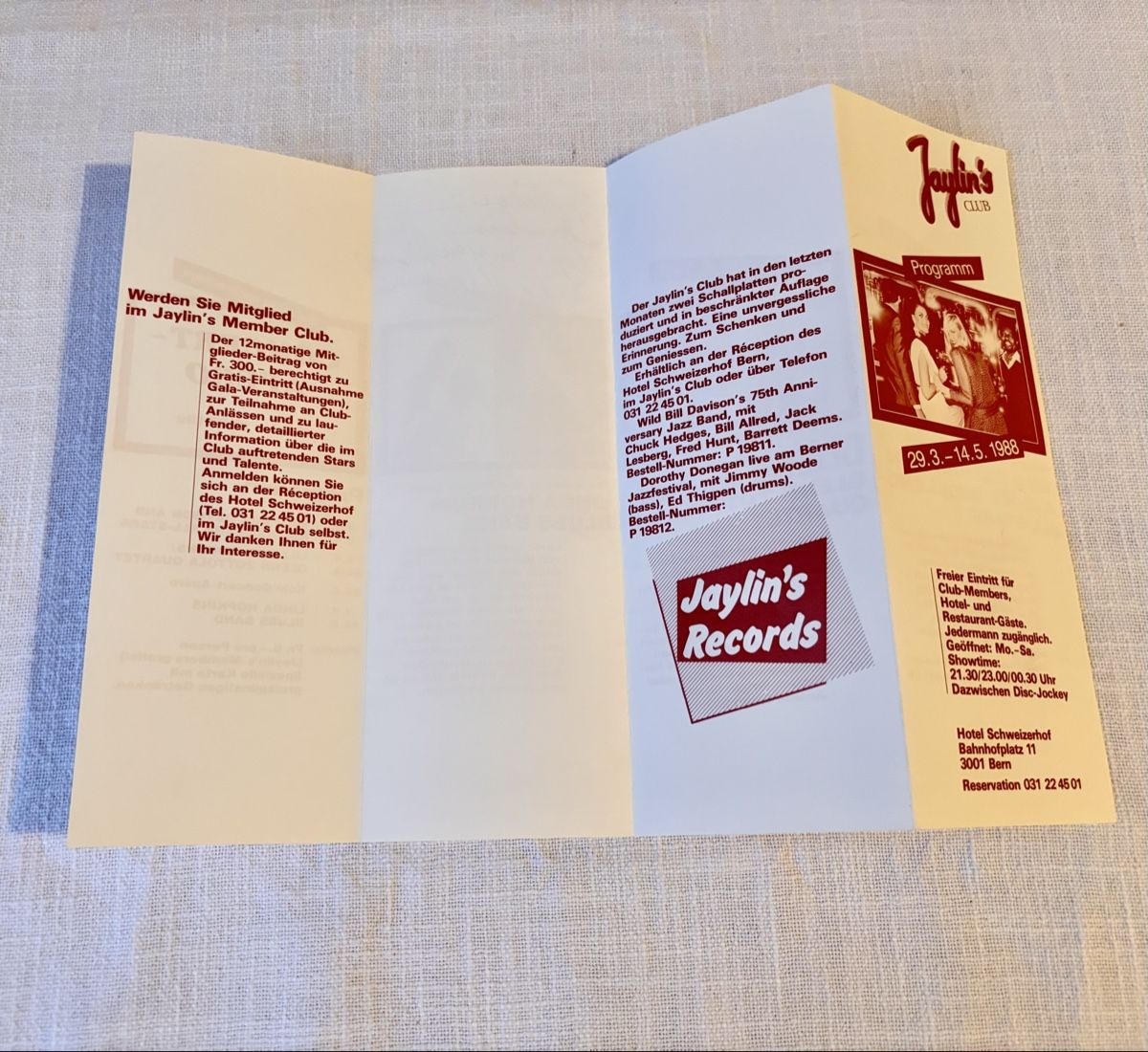 Autografi: Programm-Heft LINDA HOPKINS mit Widmung – Usato da Bern venduto da cocacola123 4
