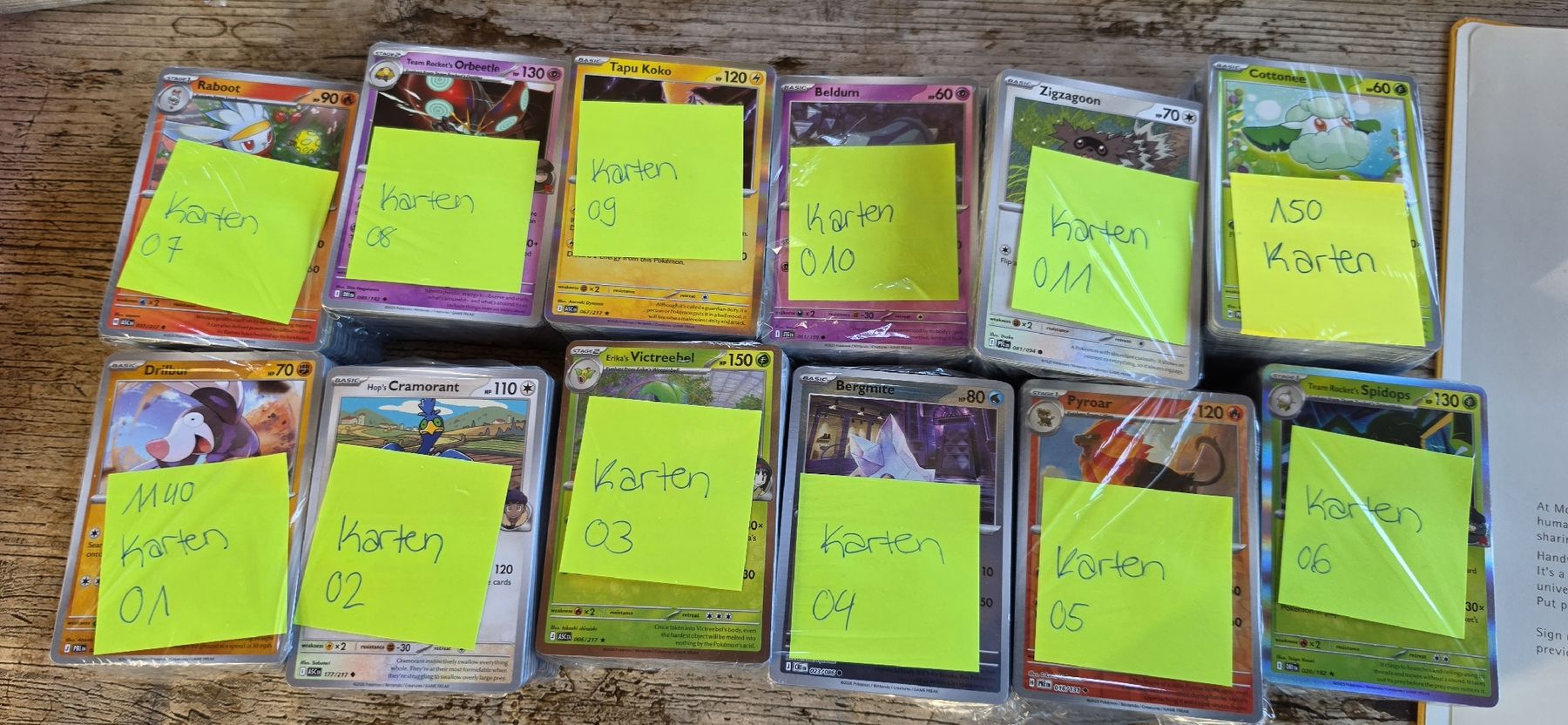Pokémon Carte collezionabili: 1140 Pokemonkarten – Nuovo (secondo la descrizione) da Dagmersellen venduto da Zifry73