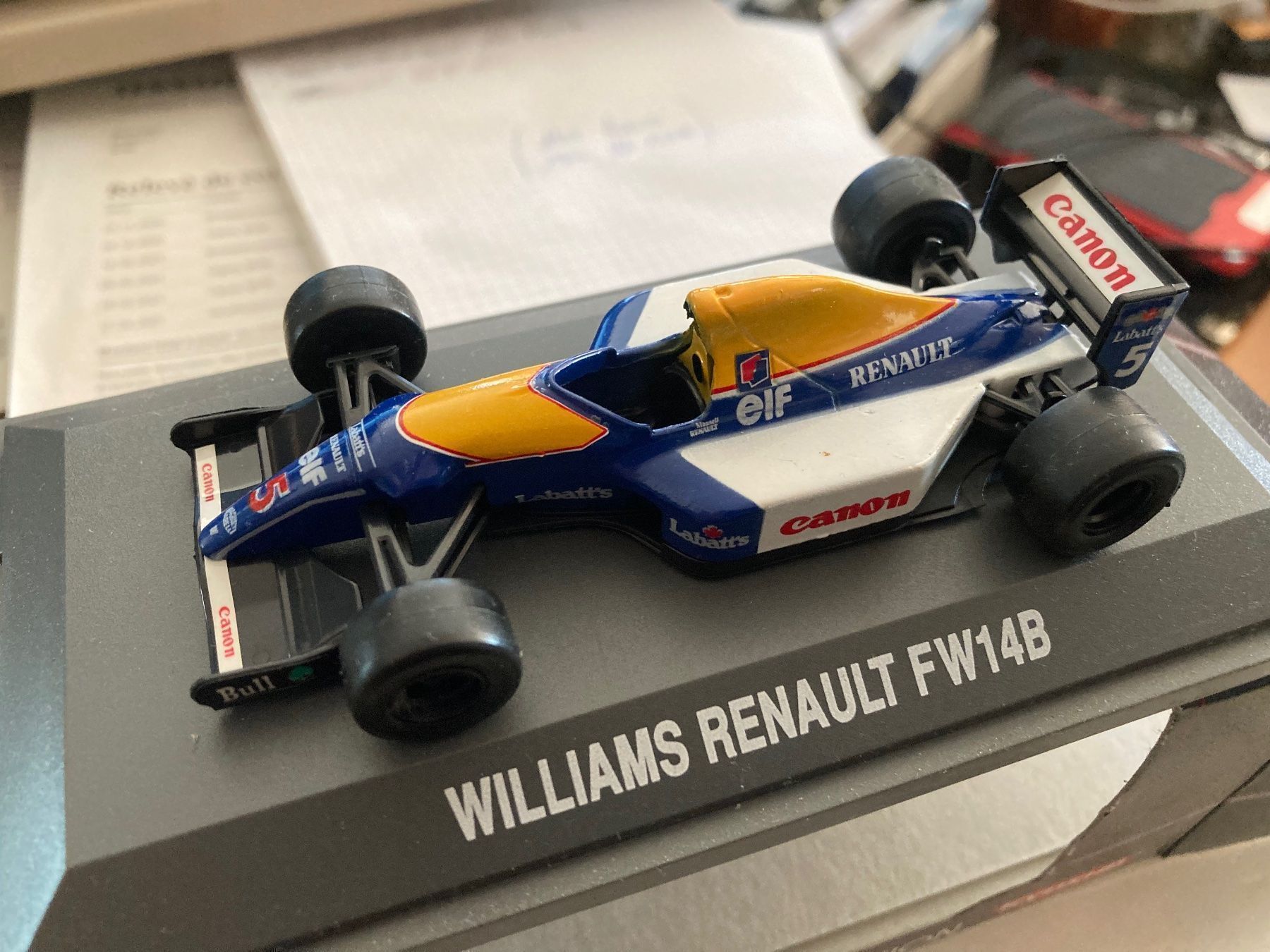 Renault Modellini d'auto: Williams Renault FW14B.  1/43 – Usato da Versoix venduto da Jeannot57 2