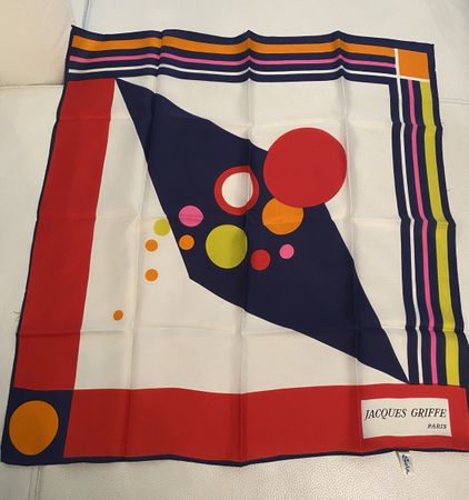Jacques Griffe Seiden foulard 🌸