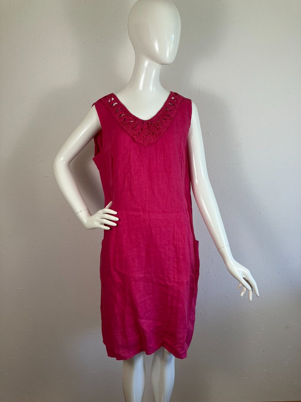 Kleiderpakete: 2 x Leinenkleider pink und hellblau ca.Gr44 – Gebraucht aus Laupen ZH von kar_lfz6