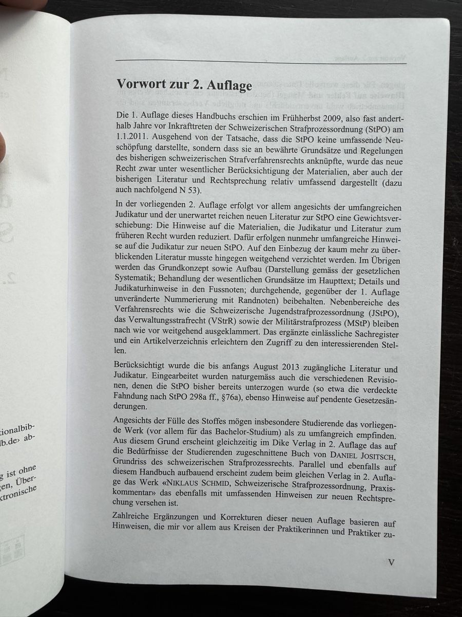 Bücher: Handbuch Schweizerisches Strafprozessrecht, 2. Auflage – Gebraucht aus Zürich von Sebi999 2