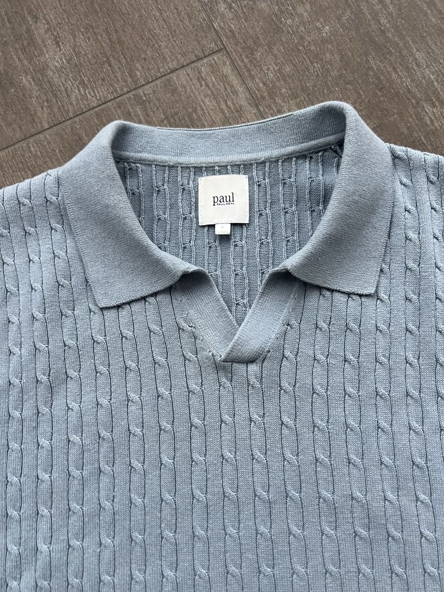 T-shirt: Paul Kabelmuster Gr. L Kurzarmpullover – Usato da Gutenswil venduto da Freetibet1 1