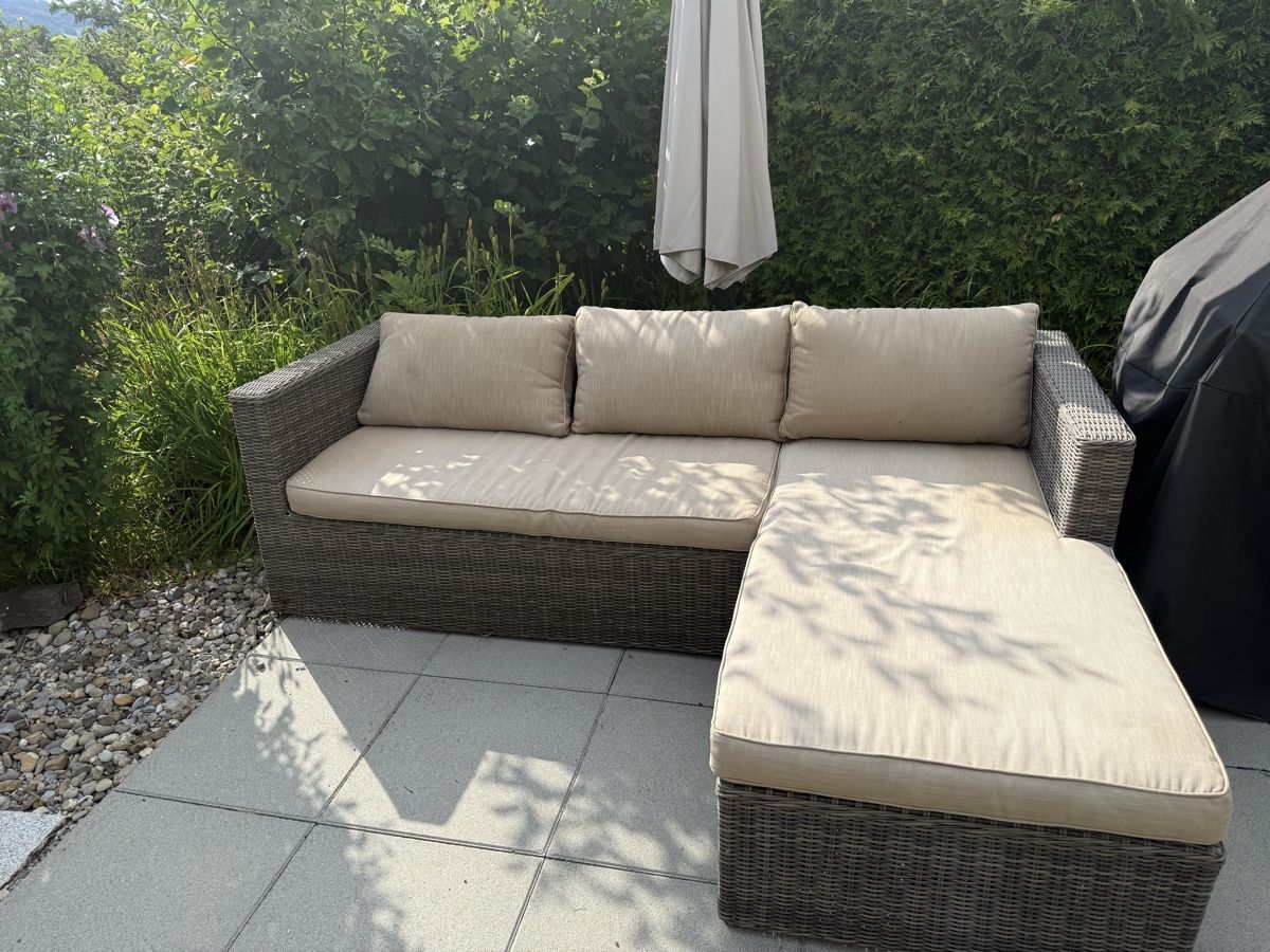 Sofas: Garten Lounge Set Polyrattan braun  – Gebraucht aus Muri b. Bern von Vuissens