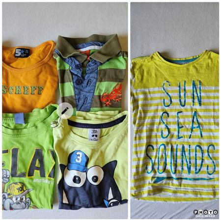 Set Shirts / T-Shirts 5 Stück ca. Gr. 104