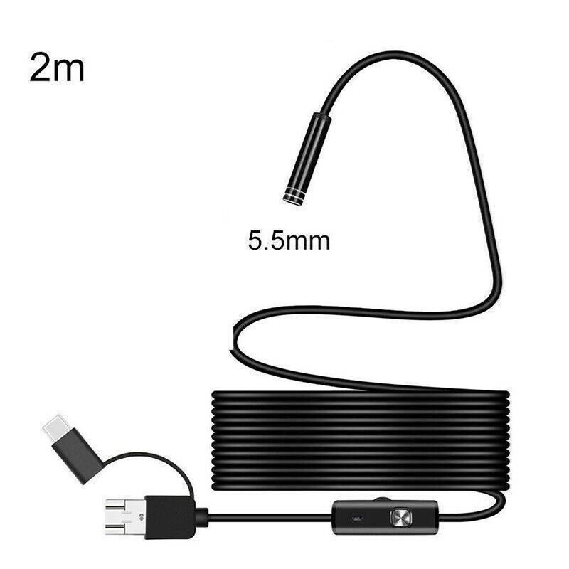 Videocamere: 3in1 USB Endoscope 5.5mm 2meter Kamera – Nuovo (secondo la descrizione) da Kirchdorf AG venduto da Apost008 2