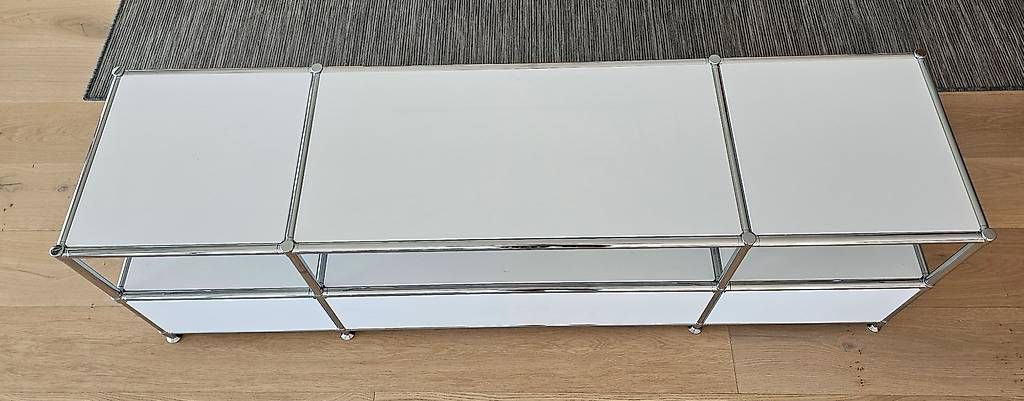 System4 TV Möbel: SYSTEM4 TV-Lowboard / Sideboard  Nussbaum massiv, Chrom – Gebraucht aus Meisterschwanden von msi_25pc 4