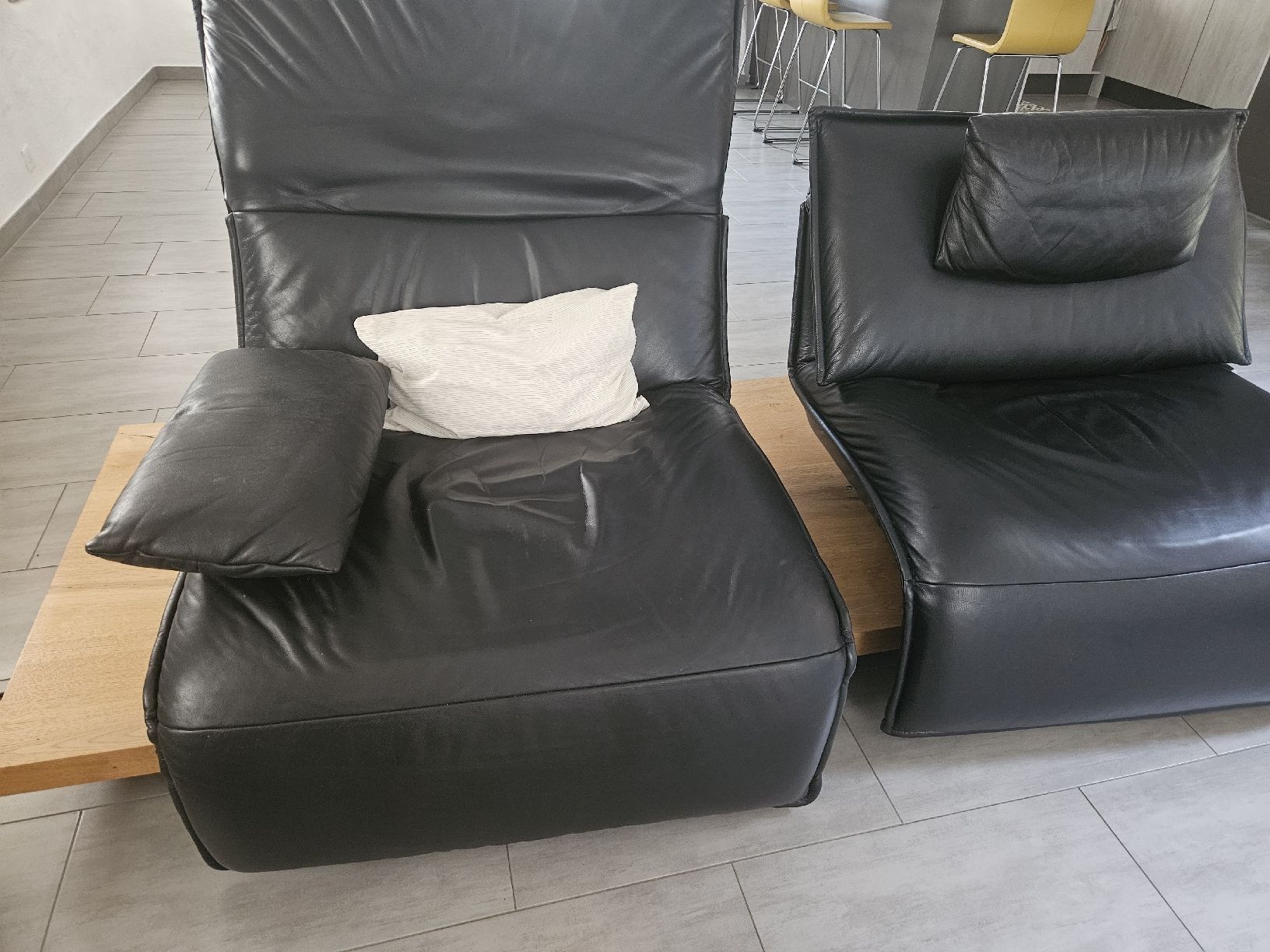 Poltrone: koinor fauteuil édit cuir noir – Usato da Vicques venduto da Natoch 3