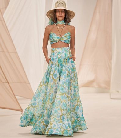 Zimmermann Popular Top & Maxi Skirt [Rrp $1800]