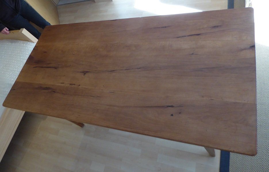 Tische: Antiker Biedermeier Esstisch /ehemaliger Nähtisch – Gebraucht aus Böckten von Glevum 3
