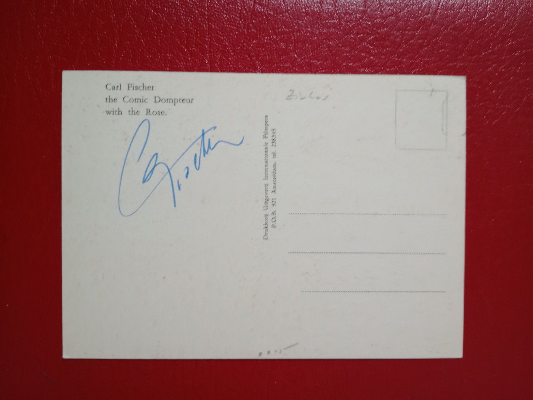 Ansichtskarten: AK Carl Fischer Comic Dompteur mit Original Autogramm – Gebraucht aus Küttigen von Melisch1000 2