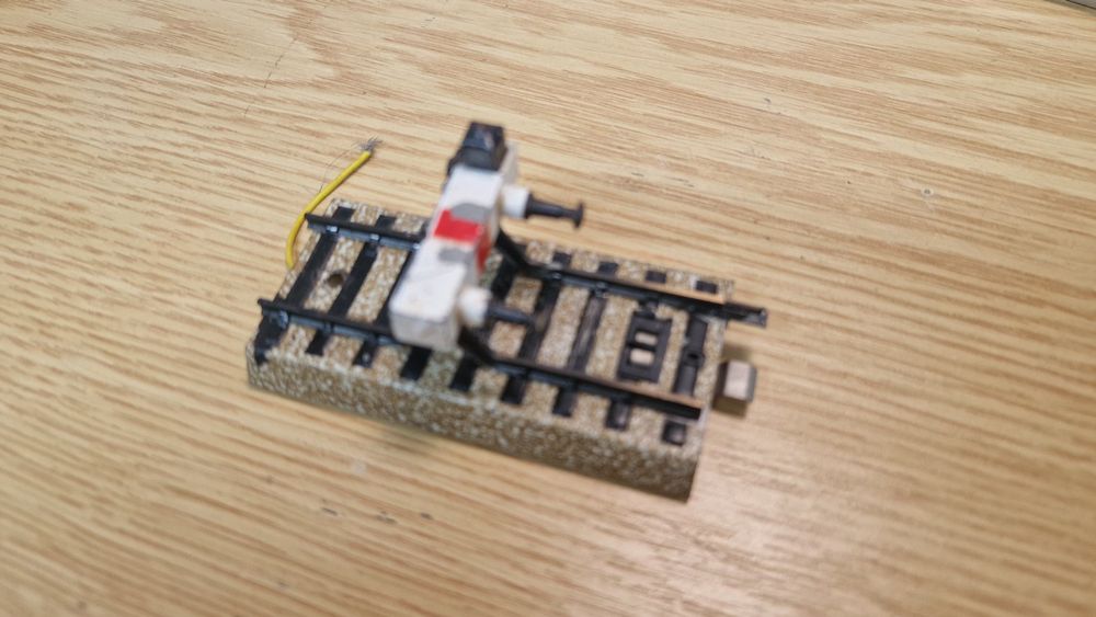 Märklin H0, Prellbock 7191 mit Bel. und Geleise aufgebogen (Gebraucht ...