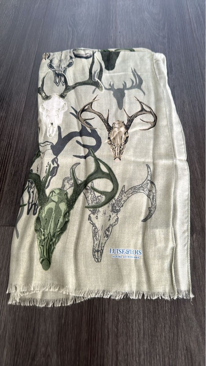 Foulard & Sciarpe: Luise & Lois Schal - Alpine Accessories - Hirsch Schädel – Nuovo (secondo la descrizione) da Vaduz venduto da berginz